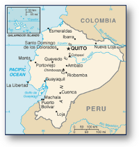 Map of Ecuador